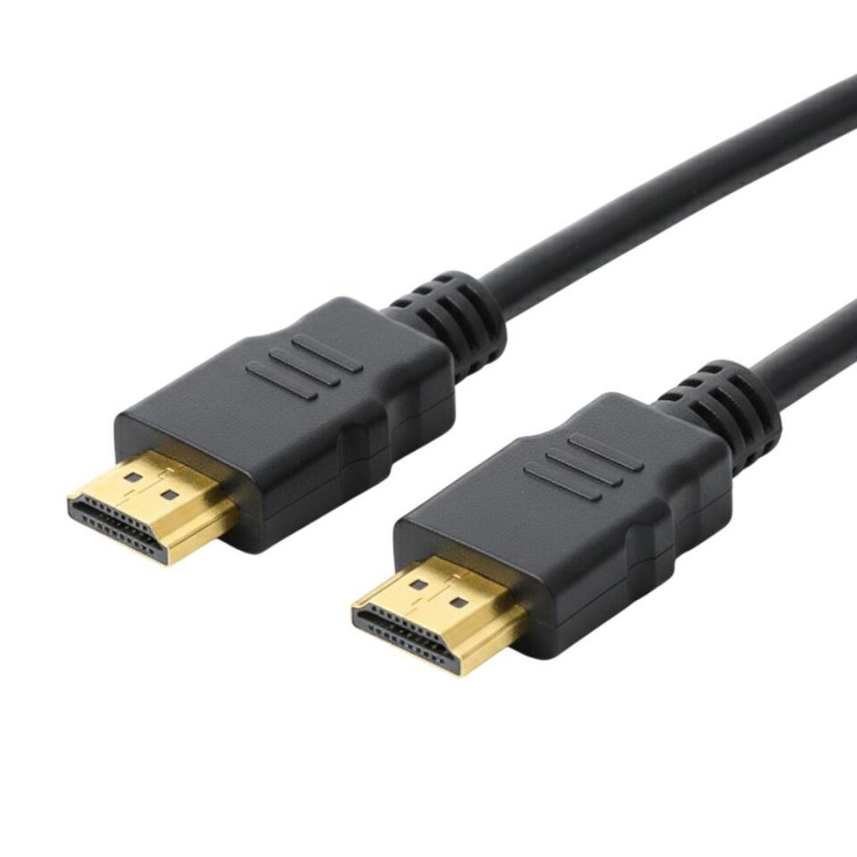 Powermaster Plastik Düz Siyah Hdmı Kablo 25 Metre Gold 48 Gbps Hız