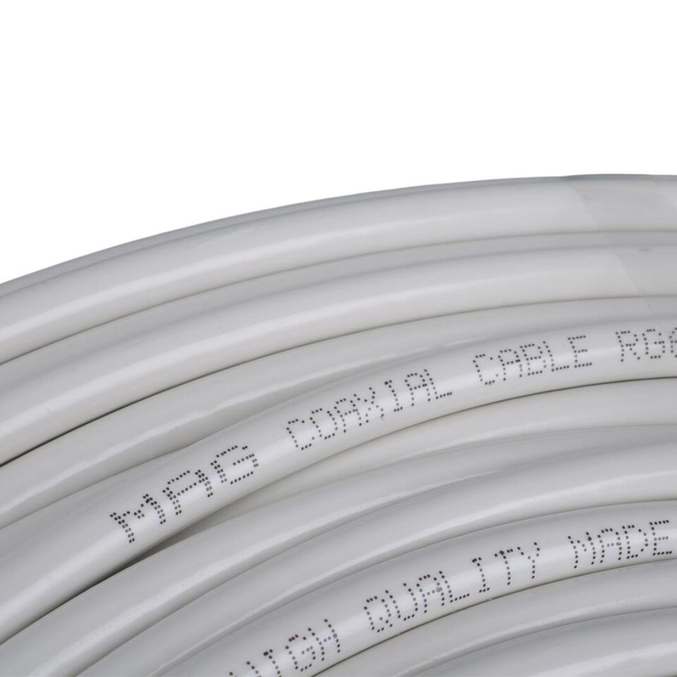 Ayt Mag RG6 U4 64 Tel Smart Anten Kablosu Çanak Anten Uydu Cihazı Lnb Arası Kablo 100 Metre