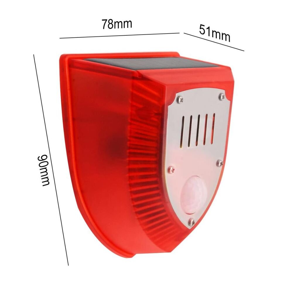 Ayt Powermaster PM-26953 Mikrofonlu Sesli Hayvan Kovucu Alarm Cihazı Solar Güneş Enerjili Panelli Vahşi Hayvan Kovacağı