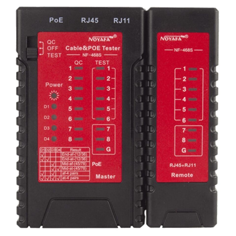 Ayt Noyafa Nf-468s Rj45 Rj11 Poe Kablo Test Cihazı