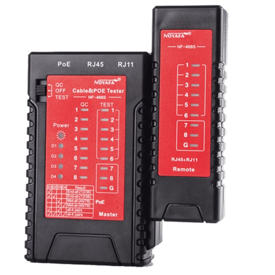 Ayt Noyafa Nf-468s Rj45 Rj11 Poe Kablo Test Cihazı