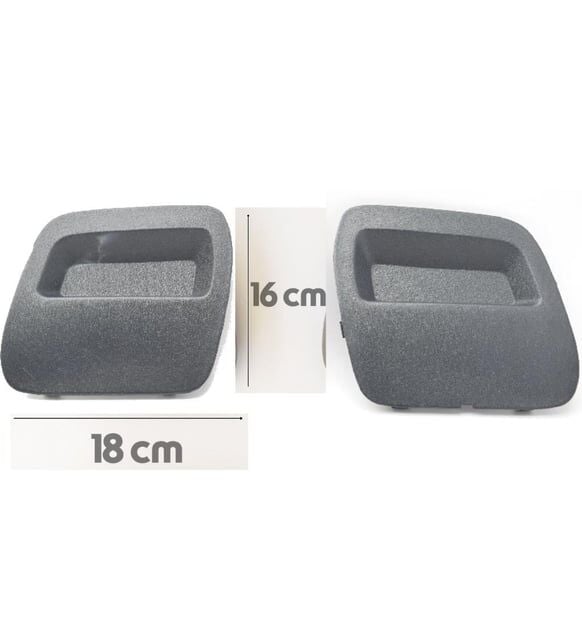 Dacia Duster Tampon Çeki Demir Kapağı Ön Gri 2 ADET