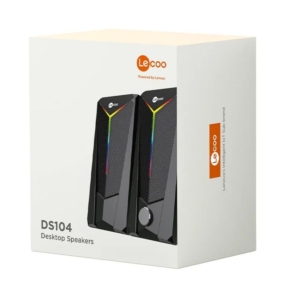Lenovo Lecoo Ds104 6 Volt 80 Db 1+1 Kablolu Pc Bilgisayar Hoparlörü Gaming Oyuncu Speaker Hoparlör
