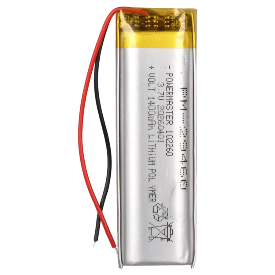 Powermaster PM-29460 3.7V 1.400Mah 102260 Soketsiz Lityum Polimer (Li-Po) Batarya Şarj Edilebilir Pil