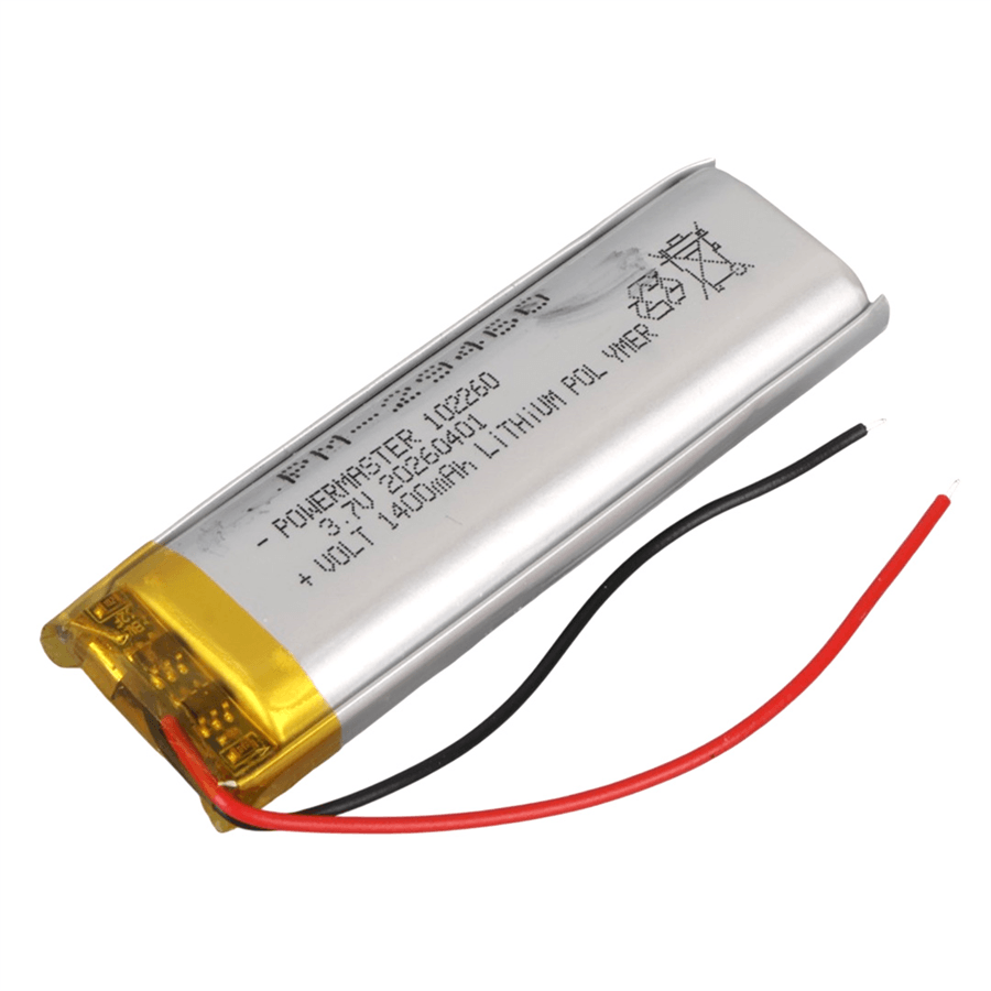 Powermaster PM-29460 3.7V 1.400Mah 102260 Soketsiz Lityum Polimer (Li-Po) Batarya Şarj Edilebilir Pil