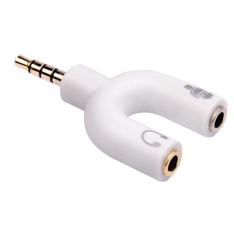 Powermaster 3.5 Mm Stereo Erkek to Kulaklık + Hoparlör Dişi Çoklayıcı Jack Hoparlör Mikrofon Girişi Ayırıcı