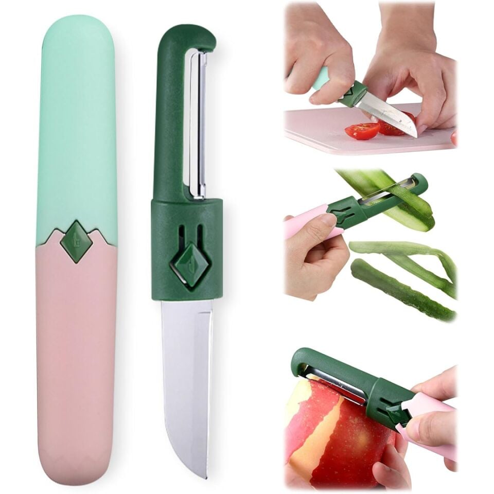 Sunup SN-29262 Bıçaklı Soyucu Çift Taraflı Pratik Sebze Meyve Soyucu