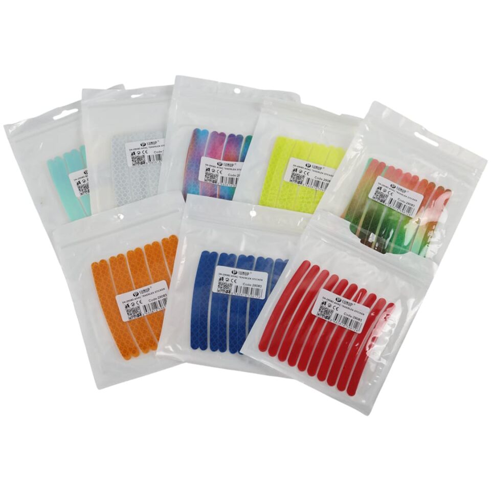 Sunup SN-29083 20'Li Araç Tekerlek Fosforlu Stıcker (Karışık Renk)