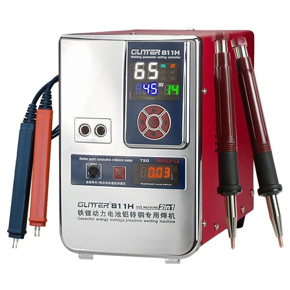 Ayt Glitter 811H Şarjlı Pil Profesyonel Bakır Nikel Punta Kaynak Makinesi 36KW 42KW 7000A Pil Punto Makinası