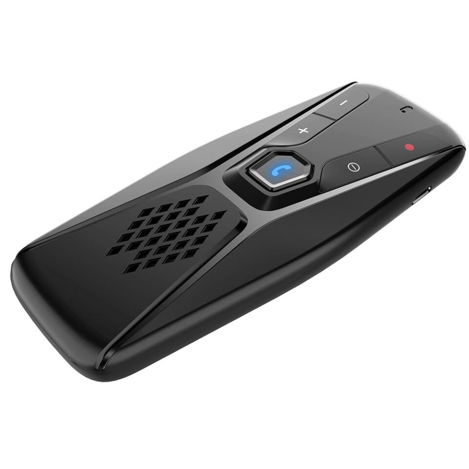 Powermaster Bluetooth Araç Hoparlör Kiti Oto Bluetooth Telefon Görüşmesi İçin 20 Saat Şarj Güneşlik Askı Aparatlı