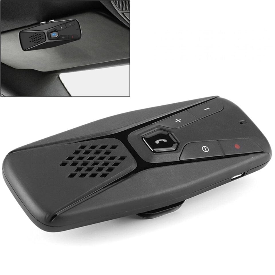 Powermaster Bluetooth Araç Hoparlör Kiti Oto Bluetooth Telefon Görüşmesi İçin 20 Saat Şarj Güneşlik Askı Aparatlı