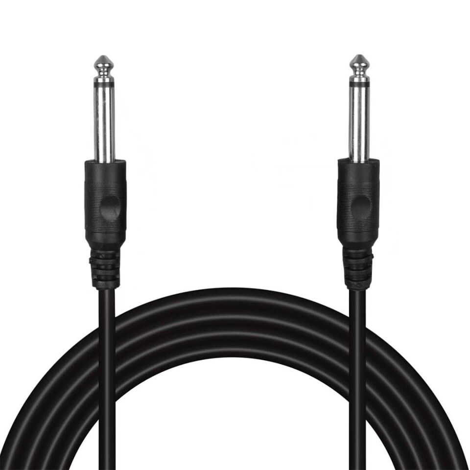 Ayt Gitar Mono Gitar Mono Jack 5 Metre Mikrofon Kablosu 6.3 mm Kablo