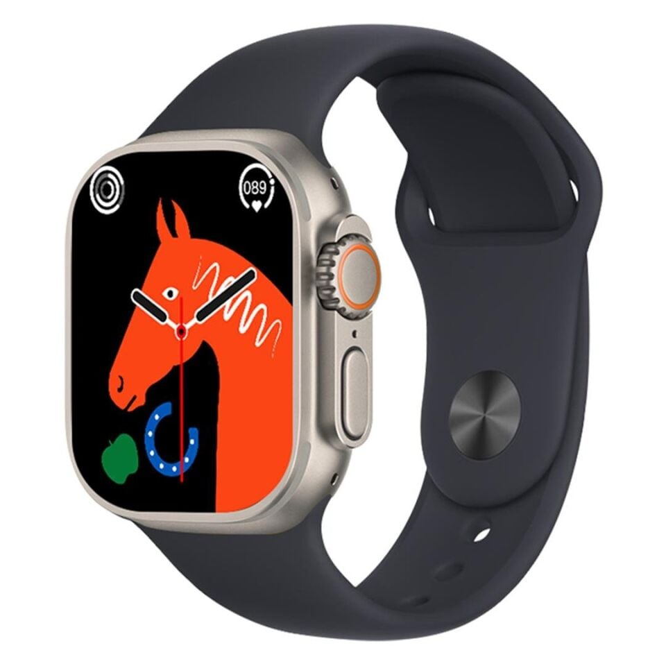 Hytech SS1 Watch IOS Ve Android Uyumlu Mactive 2.05 İnç Geniş Ekranlı Siyah Akıllı Saat