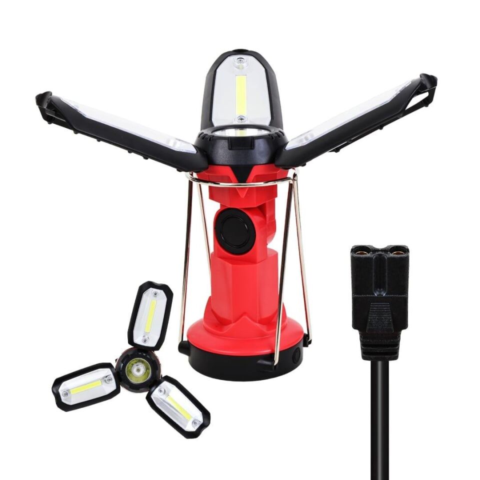 Powermaster Çok Fonksiyonlu Çalışma Kamp Lambası Işıldak El Feneri Şarjlı Işıldak Aydınlatma