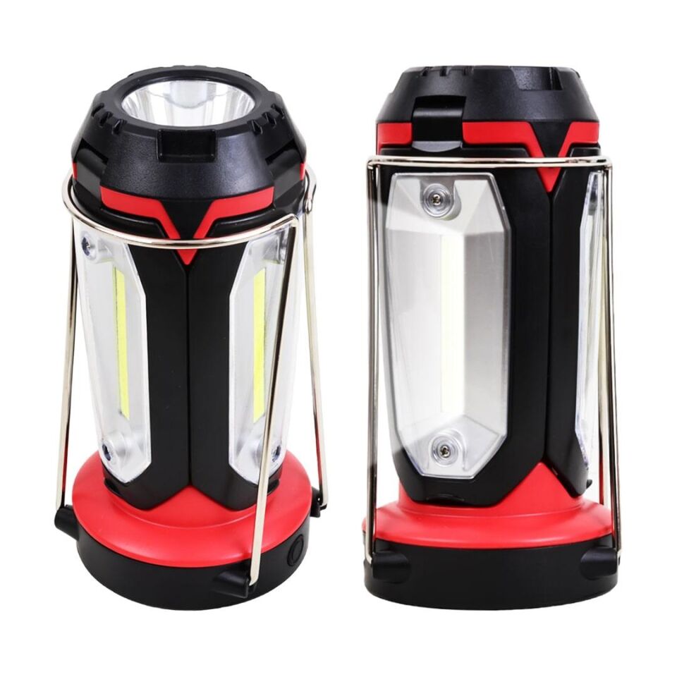 Powermaster Çok Fonksiyonlu Çalışma Kamp Lambası Işıldak El Feneri Şarjlı Işıldak Aydınlatma