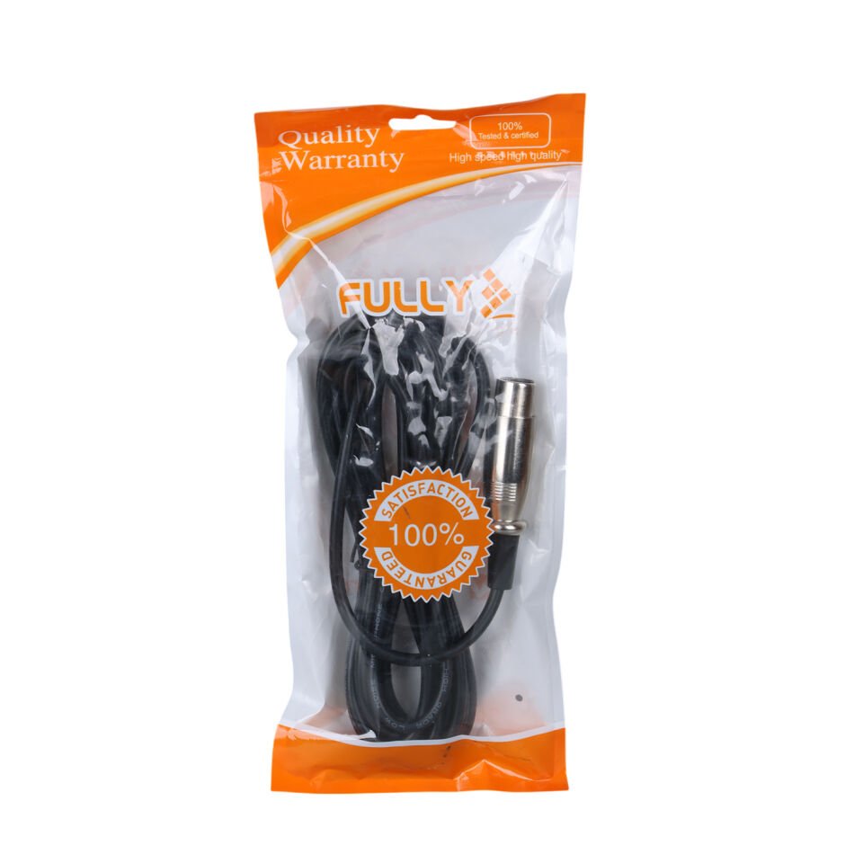 Ayt G-526V Siyah 6.3Mm Mono Erkek Canon Dişi 4 Metre Mikrofon Ara Kablosu Xlr Soketli Hazır Kablo