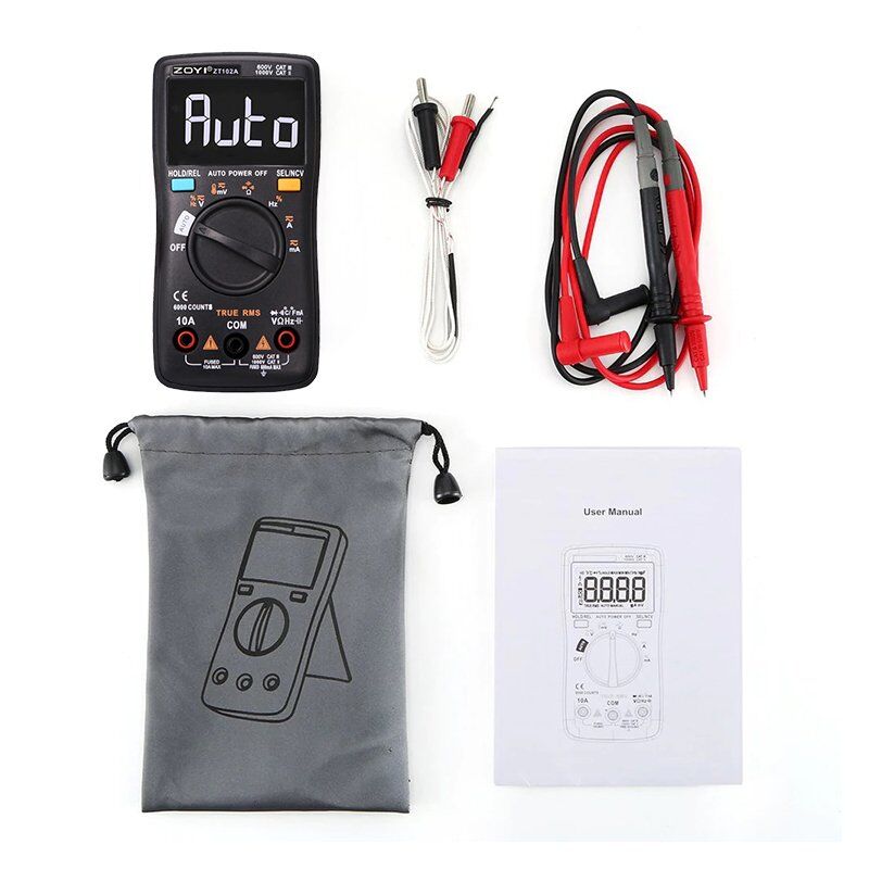 Zoyi Zt-102a True Rms Dijital Ölçü Aleti Ölçüm Cihazı