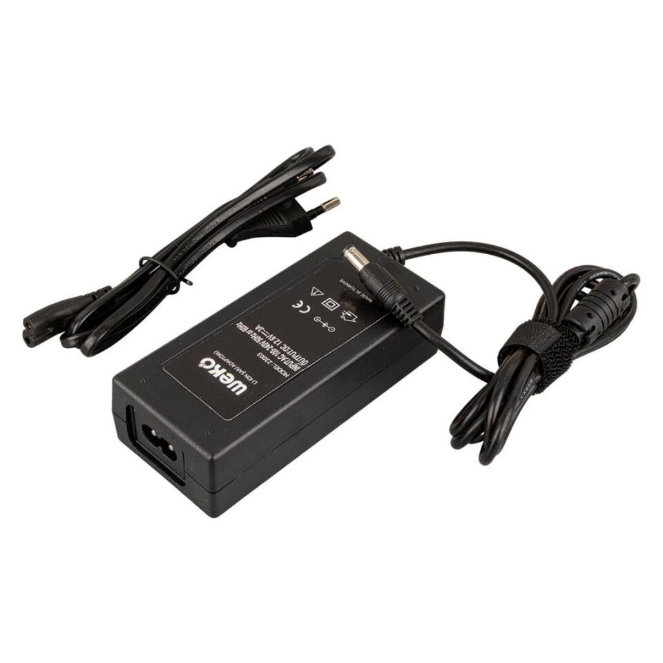 Ayt Weko 12.6 Volt 3 Amper 5.5x2.5 Uçlu Yerli Üretim Li-ion Batarya Pil Şarj Adaptörü