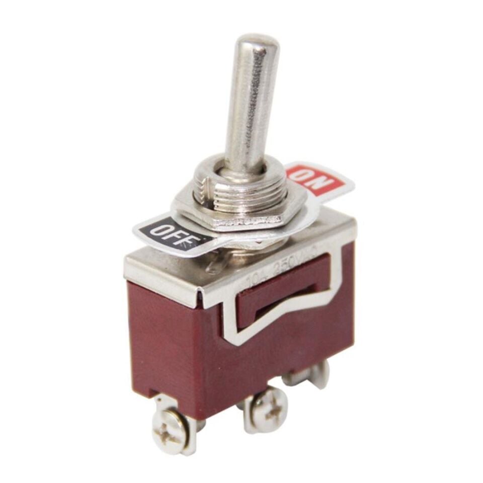 Ayt Ic-153 Toggle Switch 2 Pin On Off Aç Kapa 12 Mm Anahtar Buton