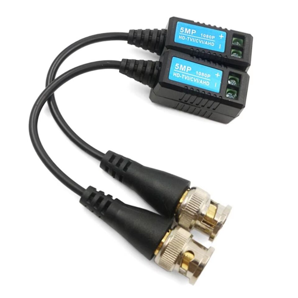Powermaster PM-3895 Max. 400 Metre HD-TVI-CVI-AHD-CVBS Video Balun