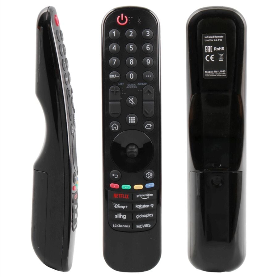 RM-L1863 LG Netflix Prime Video Rakuten Sling Disney+ Tuşlu LCD Led TV Kumanda