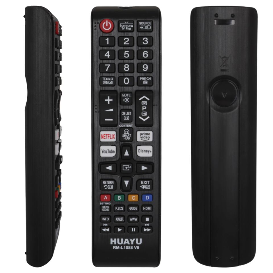Ayt Rm-L1088 V6 Netflix Rakuten Amazon Prime - Disney+ Tuşlu Samsung LCD Led TV Kumanda