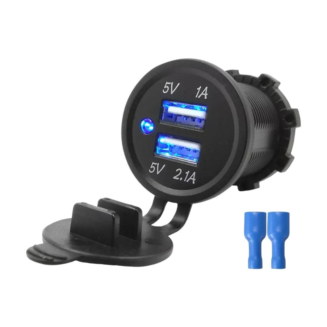 Ayt Powermaster Ic-266c 28 Mm Pano Tipi Usb 8-32 Volt Giriş 5V 2.1 Amper Çıkış Araç Oto Çakmaklık Tipi Usb Şarj Soketi