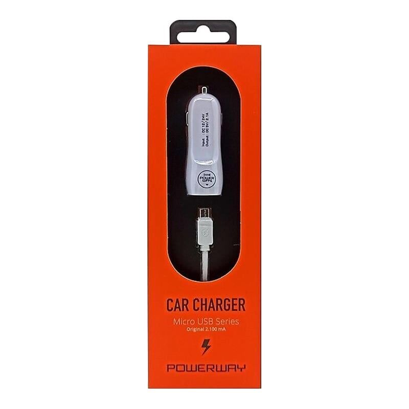 Powerway x233 3.1 Amper Samsung Araç Çakmaklık Şarj Aleti Oto Çakmaklık Hızlı Şarj Micro Uçlu 2 Usbli