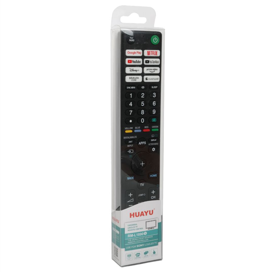 RM-L1890 Sony Netflix Youtube Prime Video Google Play Disney+ Tuşlu LCD Led TV Kumanda