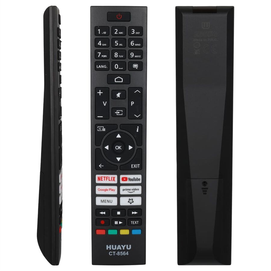 Ayt Huayu Toshiba CT-8564 Netflix Youtube Prime Video Google Play Tuşlu Lcd Led Tv Kumanda