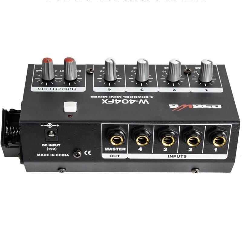 OSAWA W-404FX MİK GİRİŞ-1 LINE ÇIKIŞ EKOLU MİK ÇOĞALTICI 20 DB ADAPTÖRLÜ 4 KANAL MINI MIXER