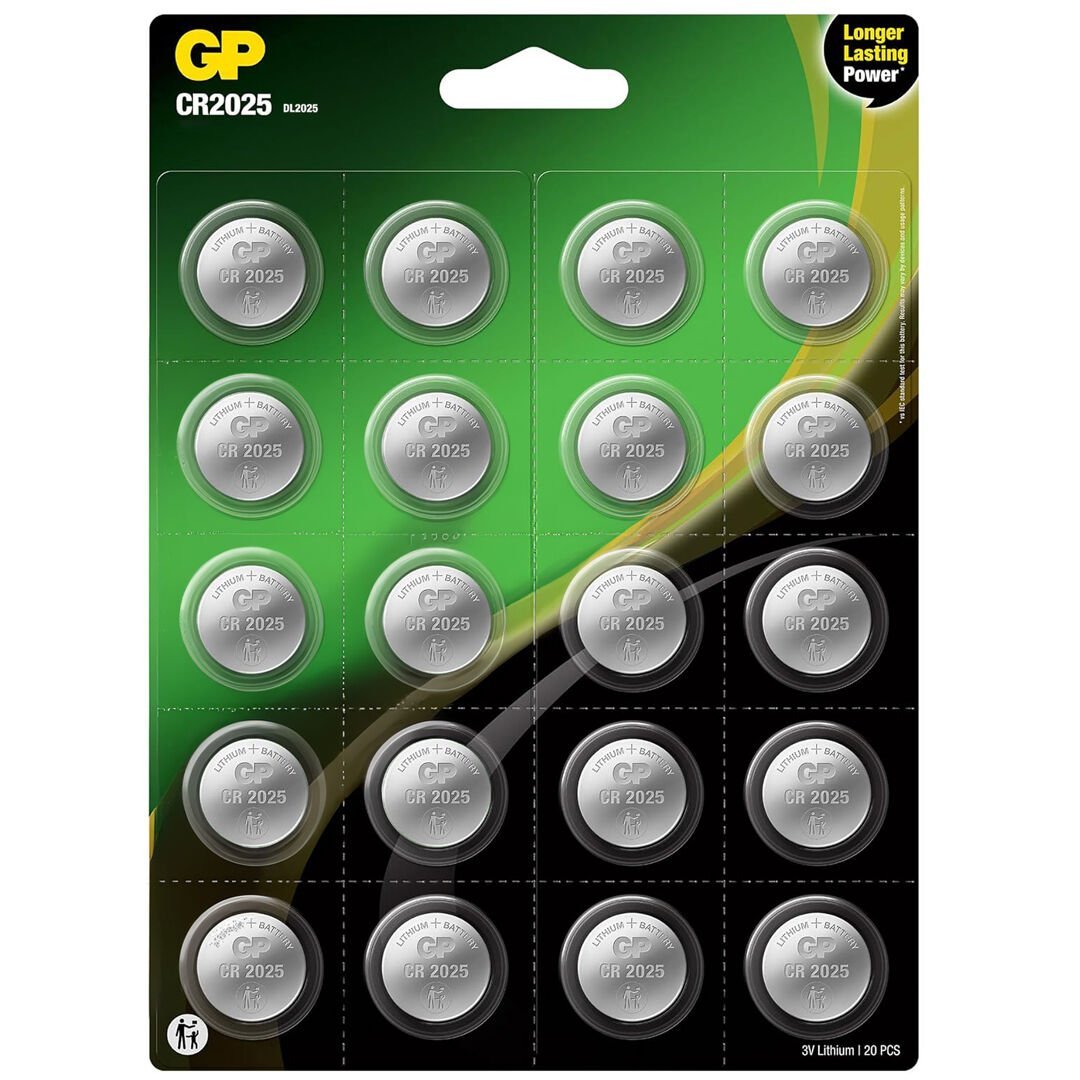 GP CR2025 DL2025 20Lİ BLİSTERLİ LITYUM PARA PİL (GPCR2025-2CAI20)