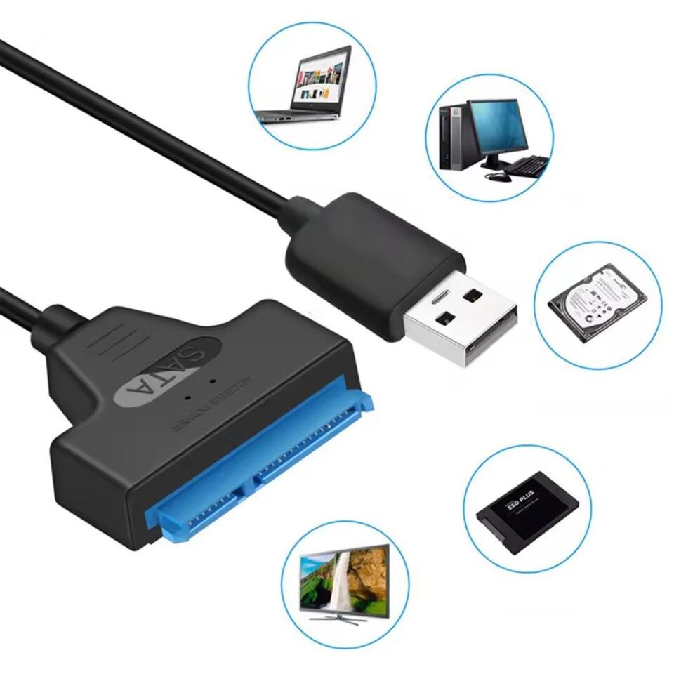 Powermaster USB 3.0 To Sata Data Kablo 22 Pin Hdd Ssd 13 Cm Hard Disk Kablosu