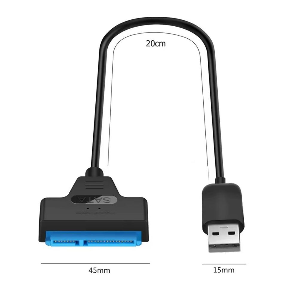 Powermaster USB 3.0 To Sata Data Kablo 22 Pin Hdd Ssd 13 Cm Hard Disk Kablosu