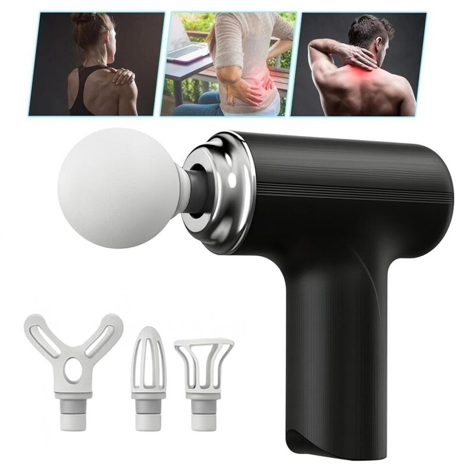 Powermaster KH-320 Titreşimli 4 Başlıklı Masaj Aleti 6 Kademeli Masaj Cihazı