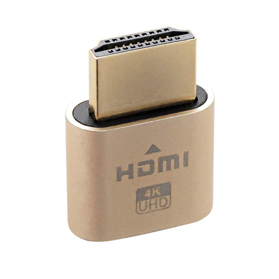 Powermaster PM-29416 HDMI 4K Uhd Dummy Plug Sanal Monitör Ekran Kartı Emülatörü