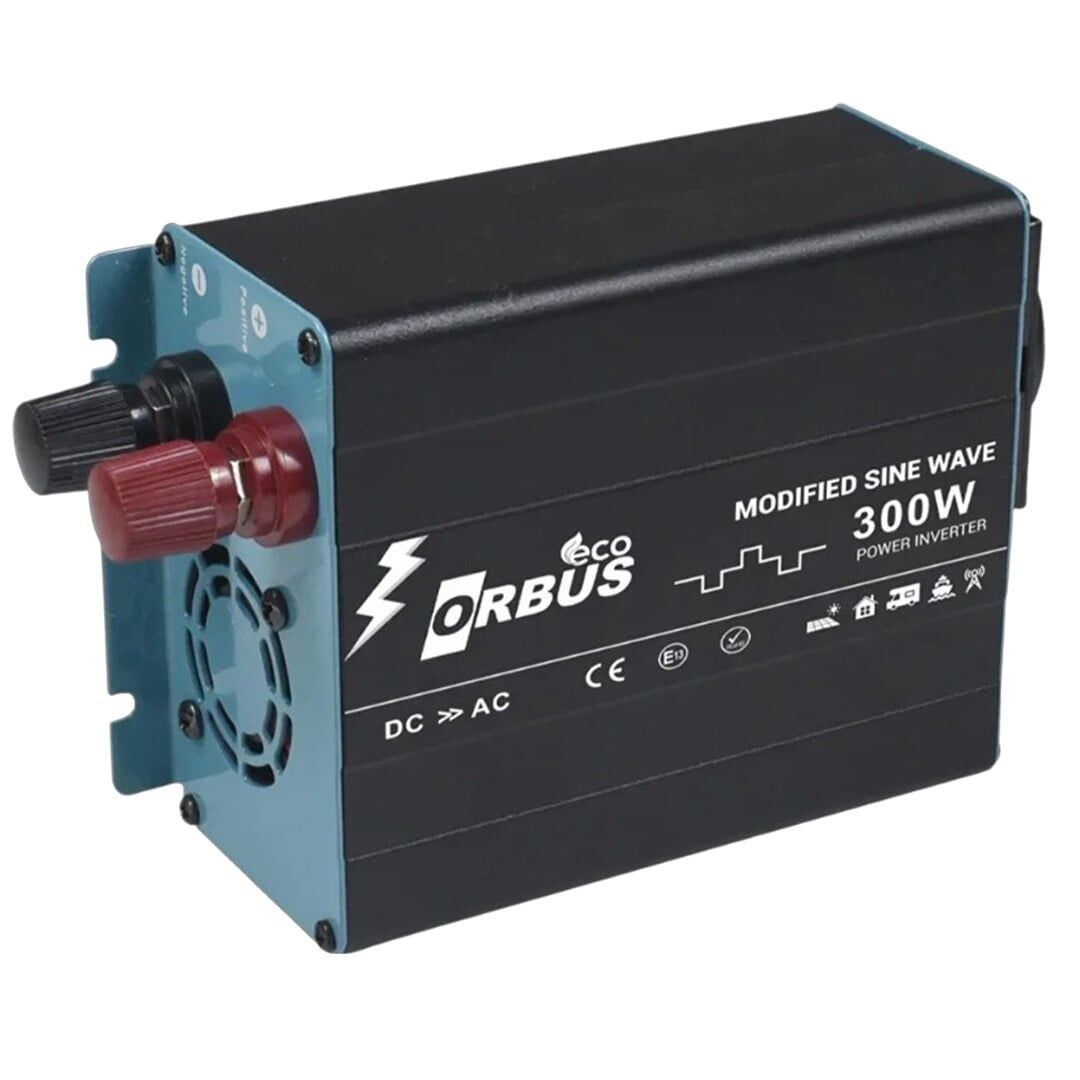 Orbus MSE300W 12 Volt -300 Watt 220V AC 50Hz 600 Watt Surge Eco Modified Sinus İnverter