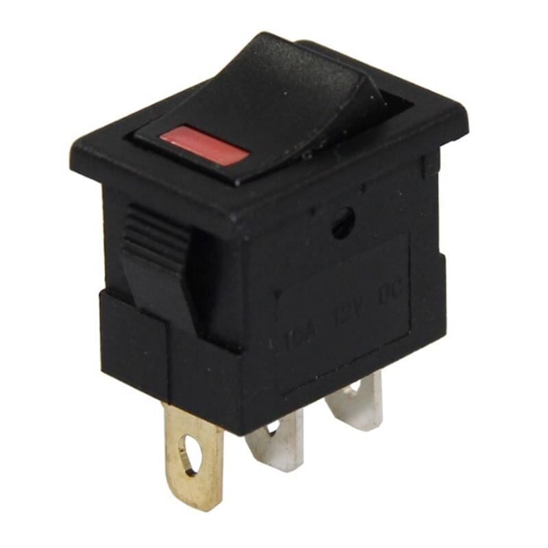 IC-118A Mini Işıklı 12 Volt Ledli Anahtar Aç Kapa Düğme Buton 3 Pinli