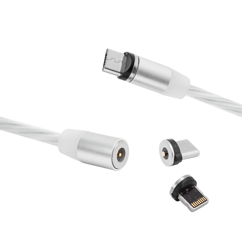 Powermaster Işıklı Üç Uçlu Telefon Şarj Kablosu