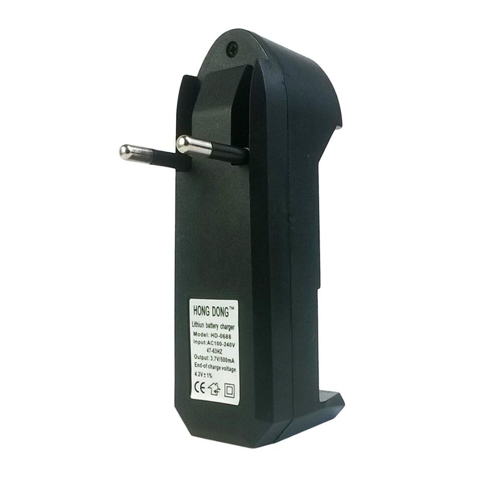 Ayt Powermaster Pil Şarj Cihazı 3.7 Volt 500 Ma Li-on Pil Şarj Aleti 18650 18500 18350 Modellerine Uygun