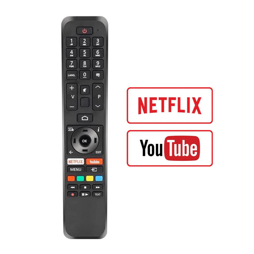 Ayt Vestel 30107407 RC43160N Netflix Youtube  Tuşlu Ses Komutsuz Lcd Led Tv Kumanda