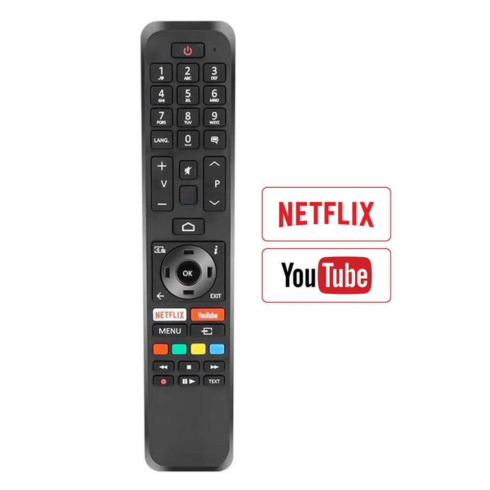 Ayt Vestel 30107407 RC43160N Netflix Youtube  Tuşlu Ses Komutsuz Lcd Led Tv Kumanda