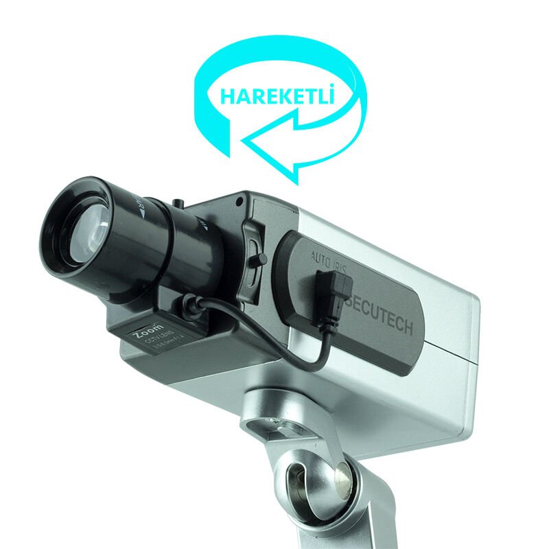 Ayt Powermaster PM-1400A Sensörlü Hareketli Maket Kamera Sah Te Caydırıcı Kamera Pilli Güvenlik Kamerası