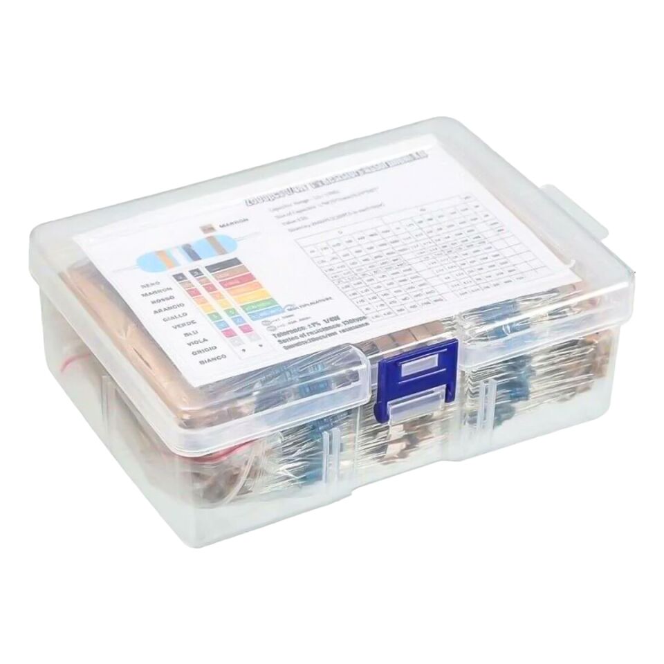 Powermaster PM-29724 1/4W 1 Ohm - 10 Mega Ohm Arası 130 Çeşit 2600 Parça Direnç Kiti