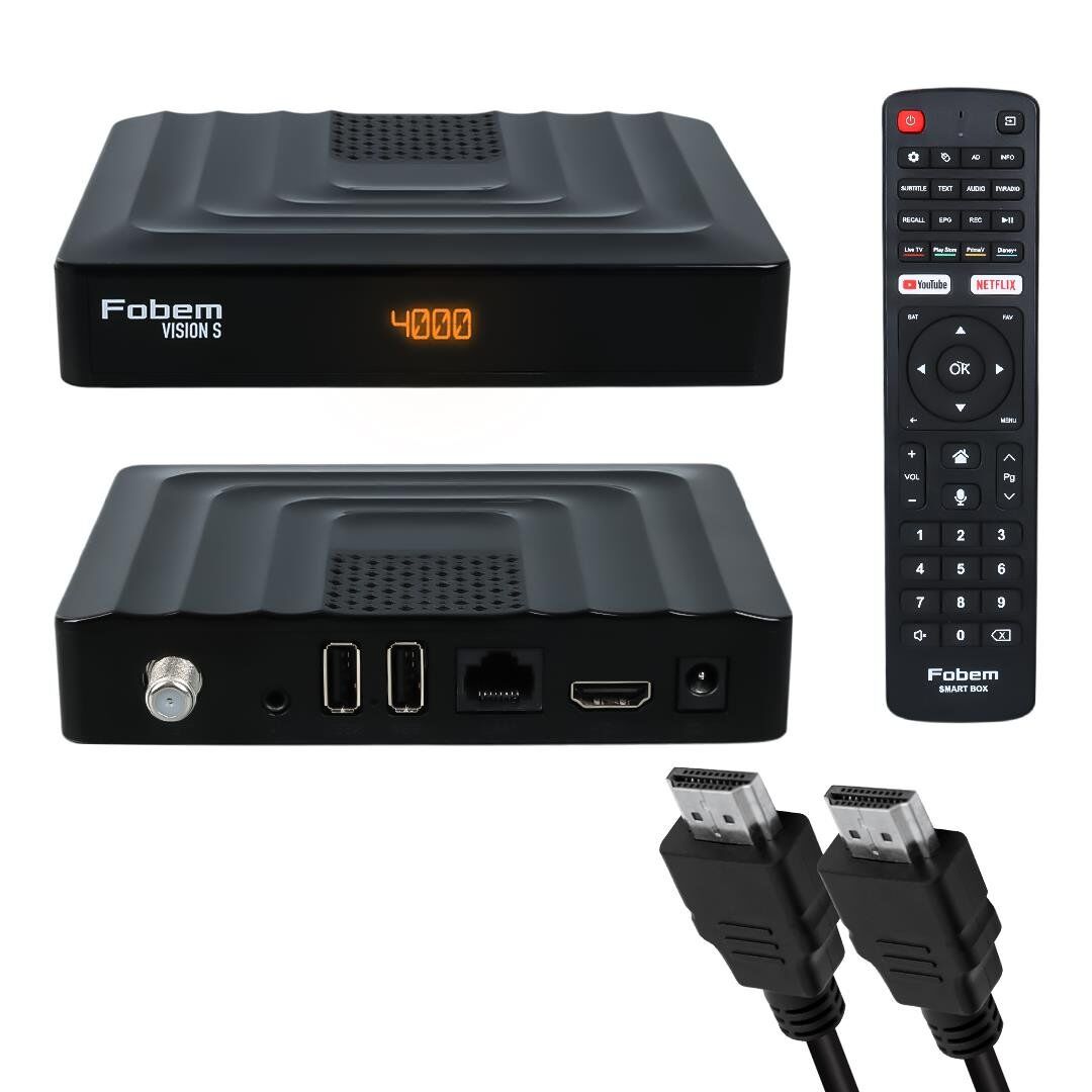 Ayt Fobem Vision S Hibrit 4 Gb Ram 32 Gb Rom Ses Komutlu Uydu Alıcılı Tv Box Android 14