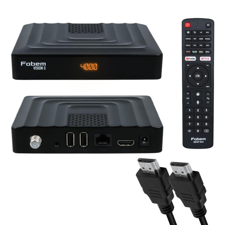 Ayt Fobem Vision S Hibrit 4 Gb Ram 32 Gb Rom Ses Komutlu Uydu Alıcılı Tv Box Android 14