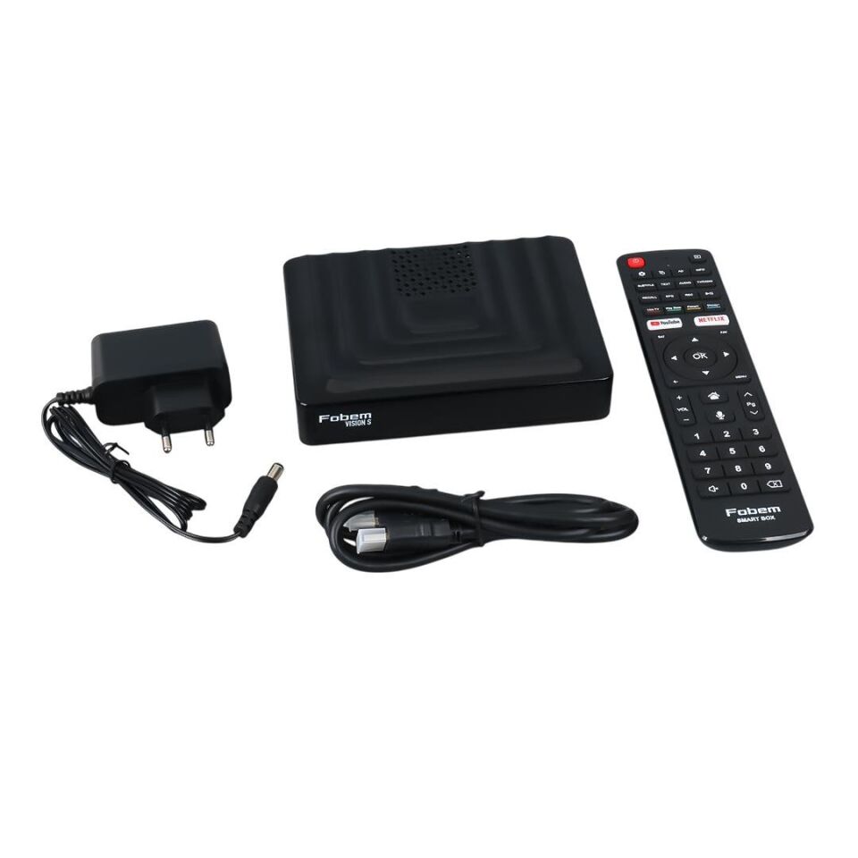 Ayt Fobem Vision S Hibrit 4 Gb Ram 32 Gb Rom Ses Komutlu Uydu Alıcılı Tv Box Android 14