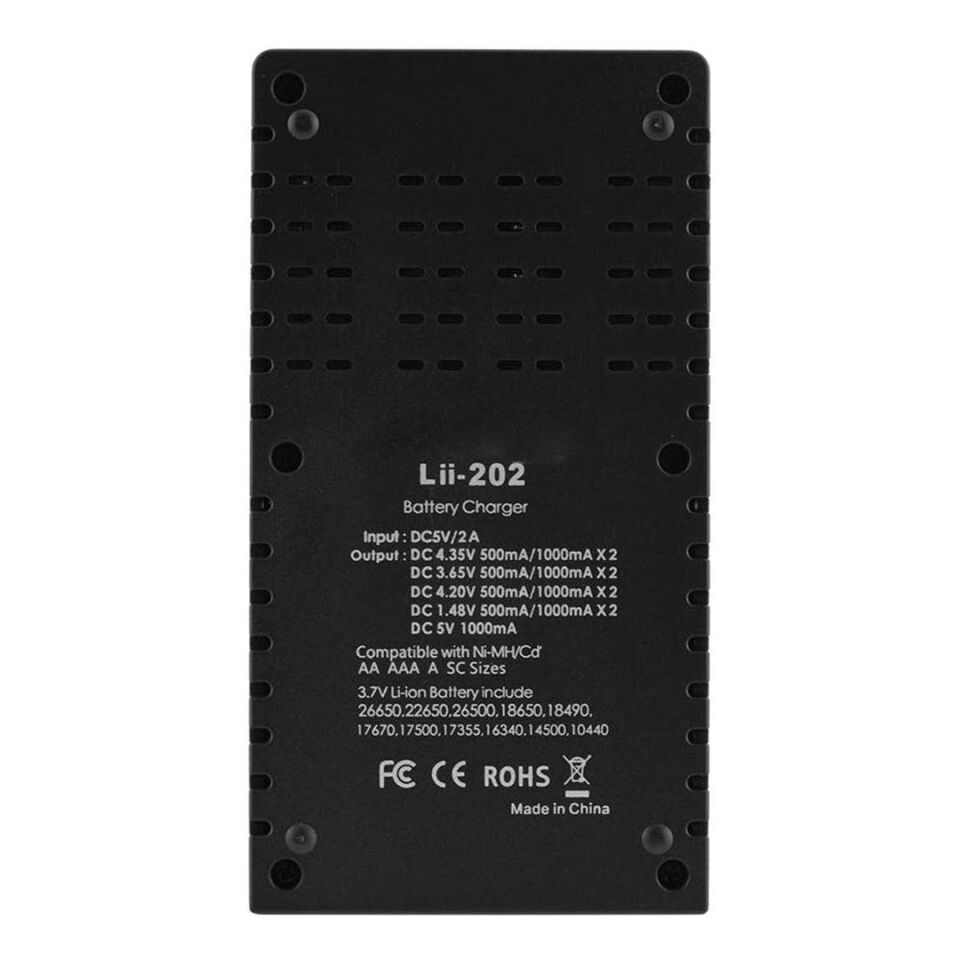 Powermaster 4.2 Volt 500 Mah 5V Usb 1000 Mah Pil Şarj Cihazı Li-on Pil Şarj Aleti 18650 RCR123 18350 17500 14500