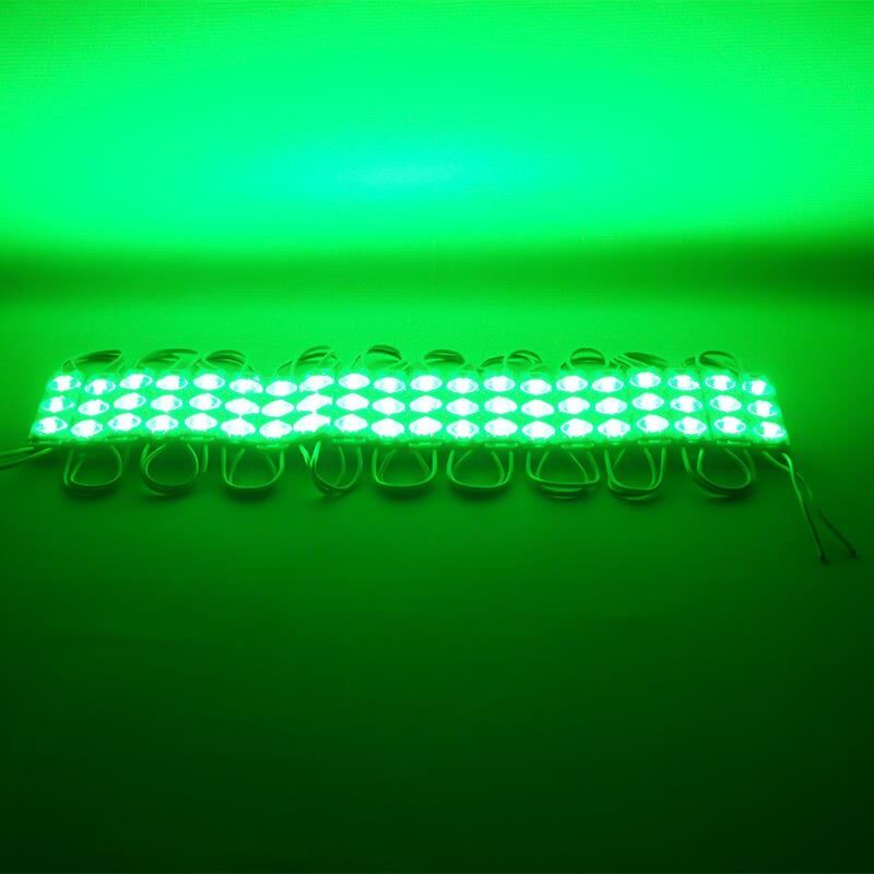 Powermaster 12 Volt 1.5 Watt Yeşil 2835 73 X 16 Mm IP65 195 210 Lümen 170 Derece Mercekli Modül Led