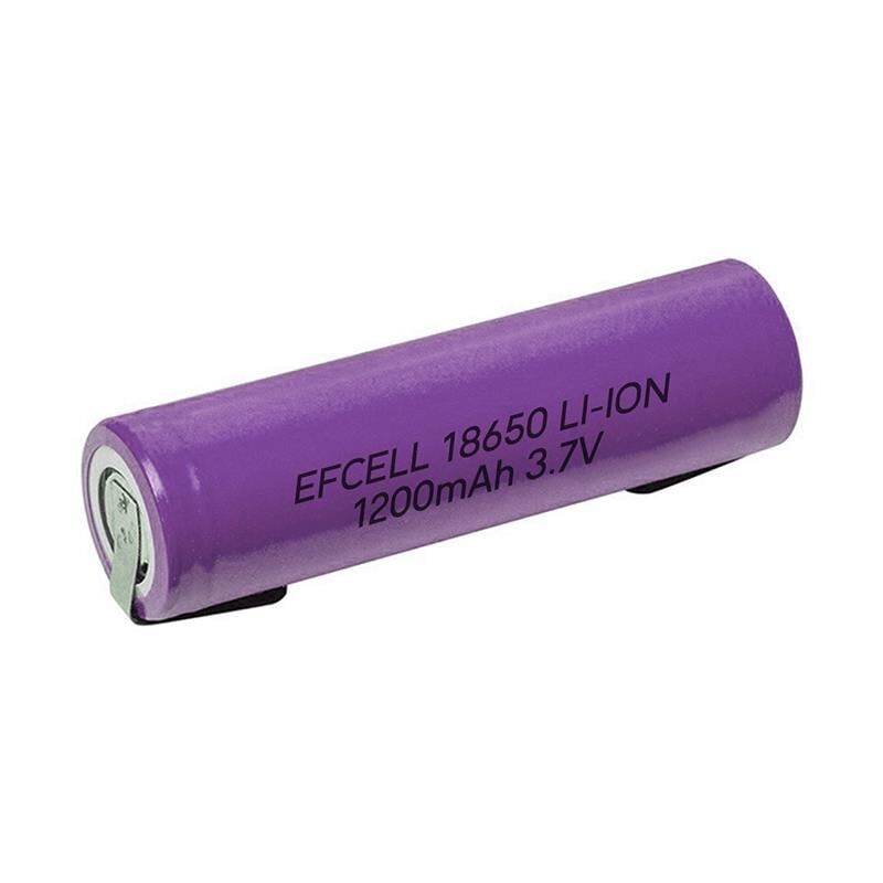Ayt Efcell 18650 3.7 Volt 1200 mAh Li-iOn Başlıksız Puntalı Mavi Pil